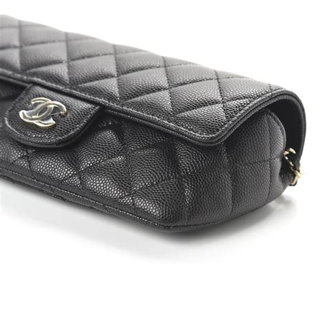 black quilted chanel case sunglasses|CHANEL Caviar Quilted Glasses Case With Chain Black.